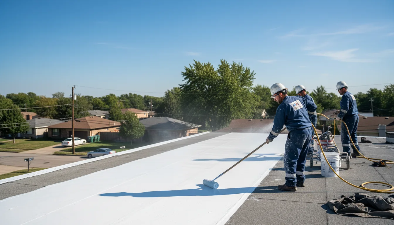 Commercial roof coating in Dutch John, UT near me